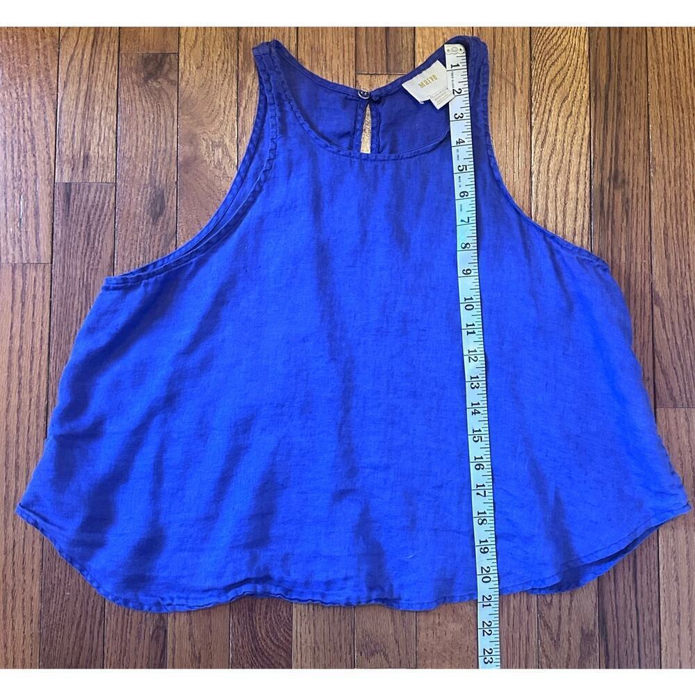 Maeve purple Linen Racerback Tank - Picture 8 of 10
